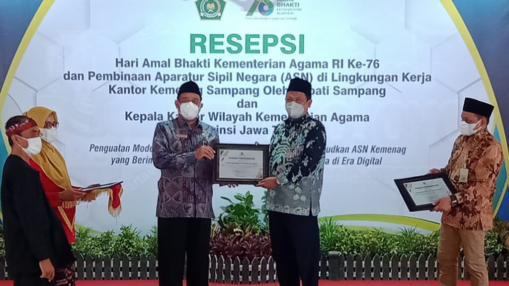 Resepsi HAB ke-76, Kemenag Sampang Masuk Penilaian Zona Integritas