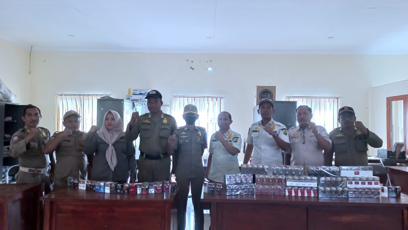 Satpol PP Deteksi 33 Merek Rokok Tanpa Cukai di Kabupaten Sampang