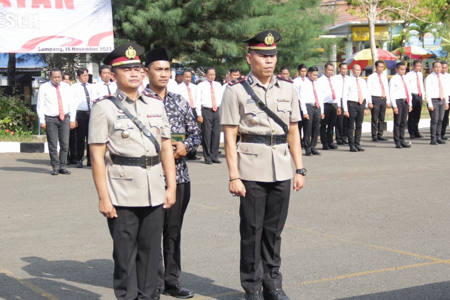 Sertijab Kasat Reskrim Polres Sampang dan Kapolsek Sreseh