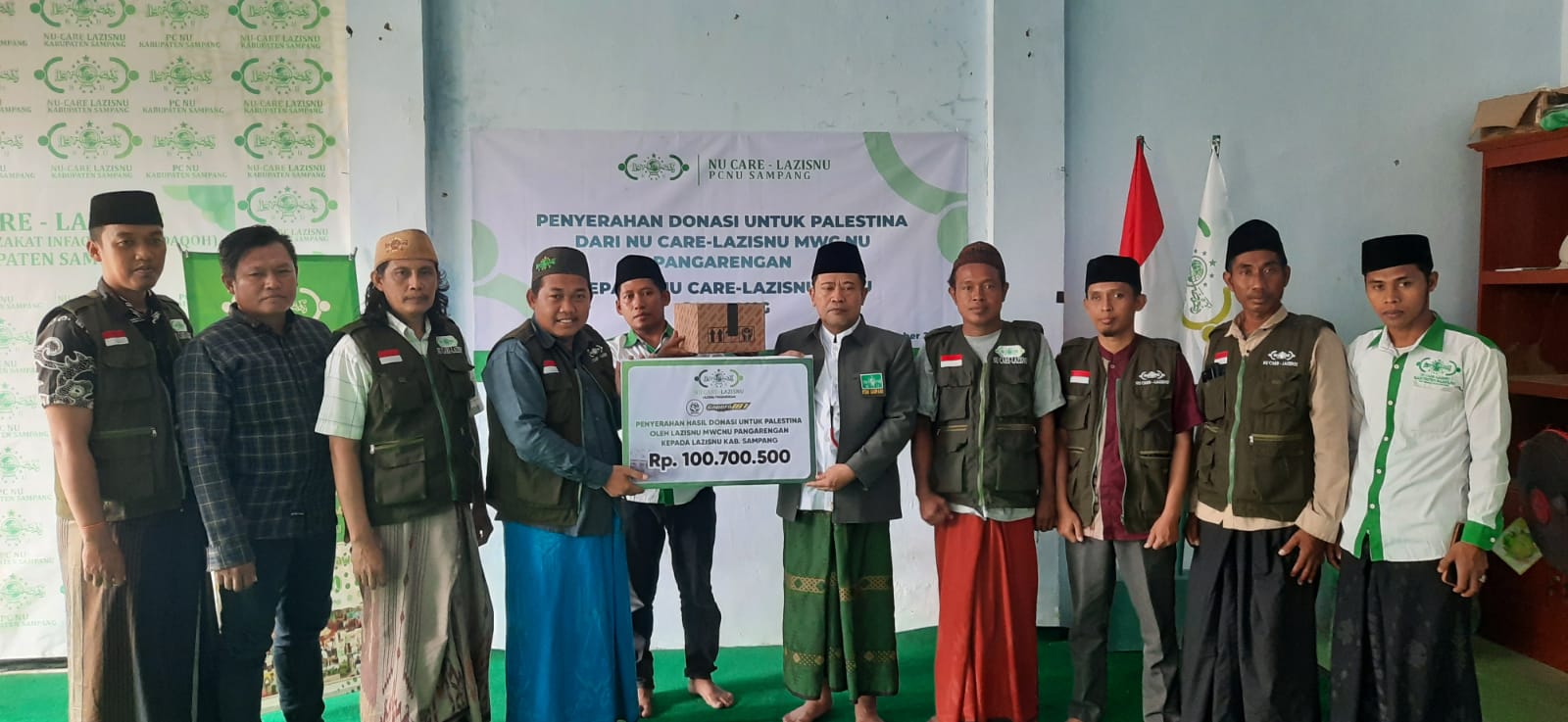 Donasi Palestina Melalui Lazisnu Pangarengan Capai Rp 100 Juta Lebih