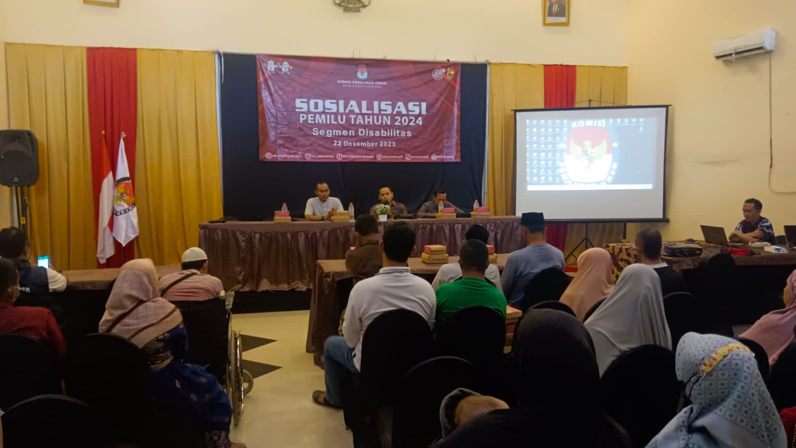 KPU Sampang Pastikan Berikan Layanan Ramah Disabilitas Pada Pemilu 2024