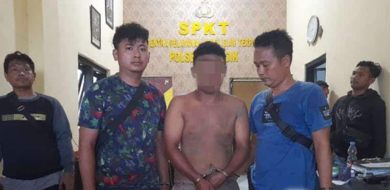 Hampir Jadi Bulan-Bulanan Warga, Maling Motor Digelandang ke Mapolres Sampang