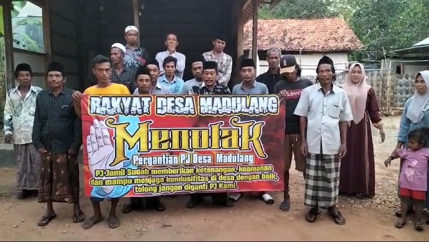 Gelombang Penolakan Terus Berdatangan, Tolak Keras Pergantian Pj Kades Madulang