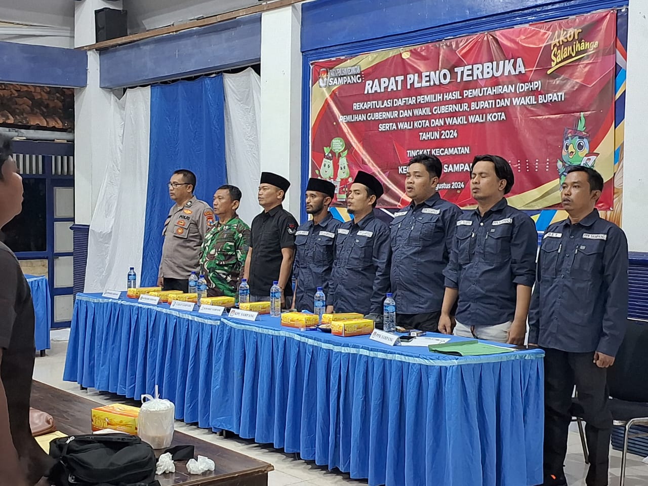 Sesuai Jadwal, 14 PPK di Sampang Gelar Rapat Pleno Terbuka DPHP Pilkada 2024