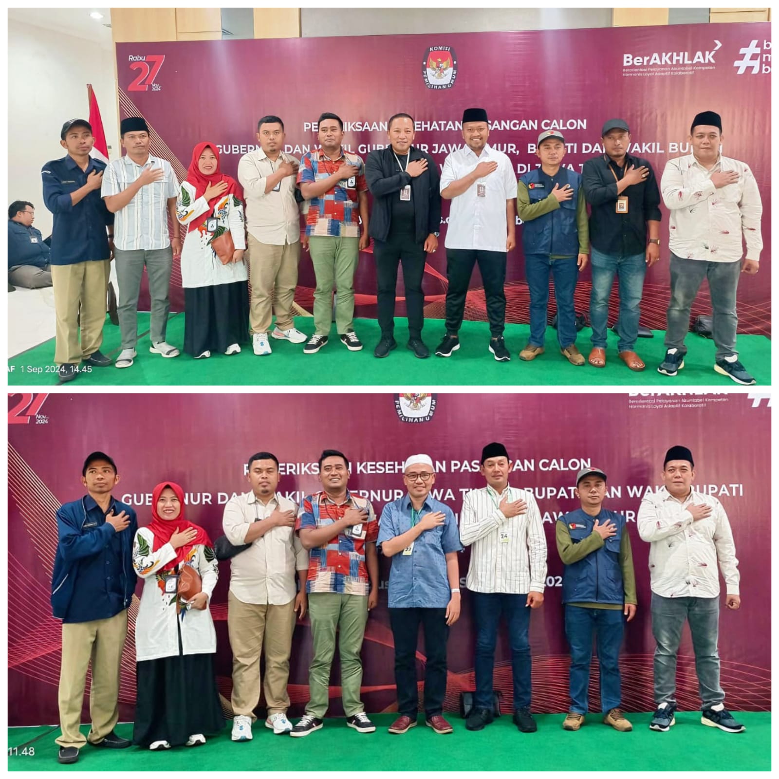 KPU Sampang Umumkan Dua Paslon Bupati-Wabup Lolos Tes Kesehatan