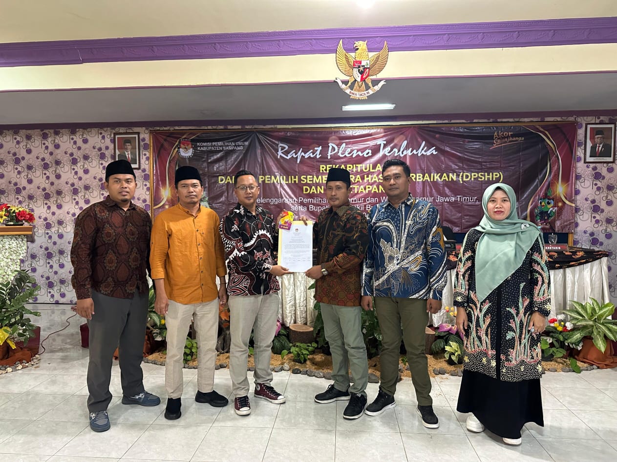 KPU Sampang Tetapkan DPT Pilkada 737.832 Pemilih