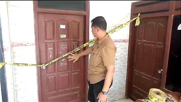 Rumah Pelaku Pencabulan Santriwati di Bangkalan Dipasang Garis Polisi