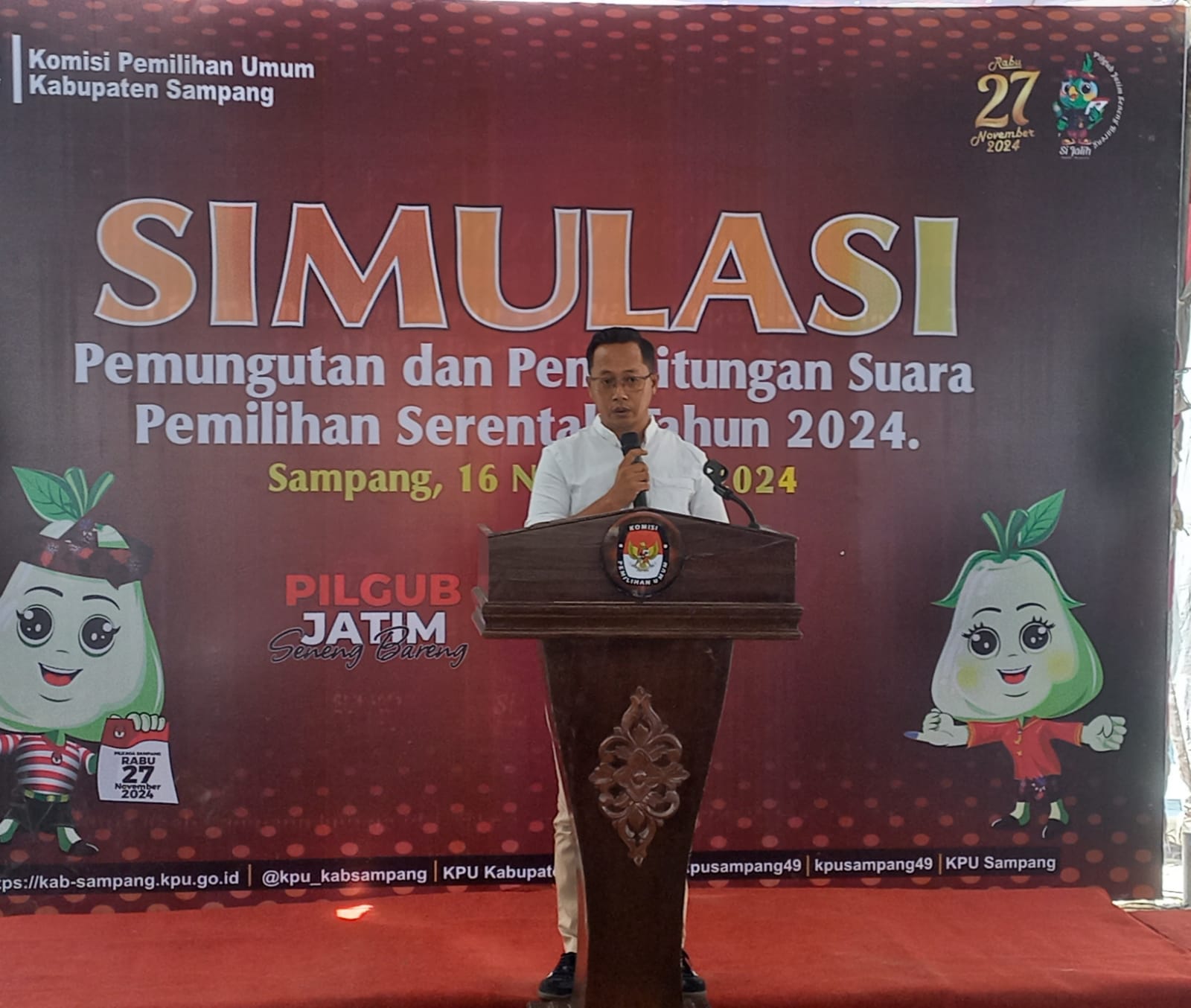 Pilkada Serentak 2024, Ketua KPU Sampang: Penyelenggara Harus Berani Netral