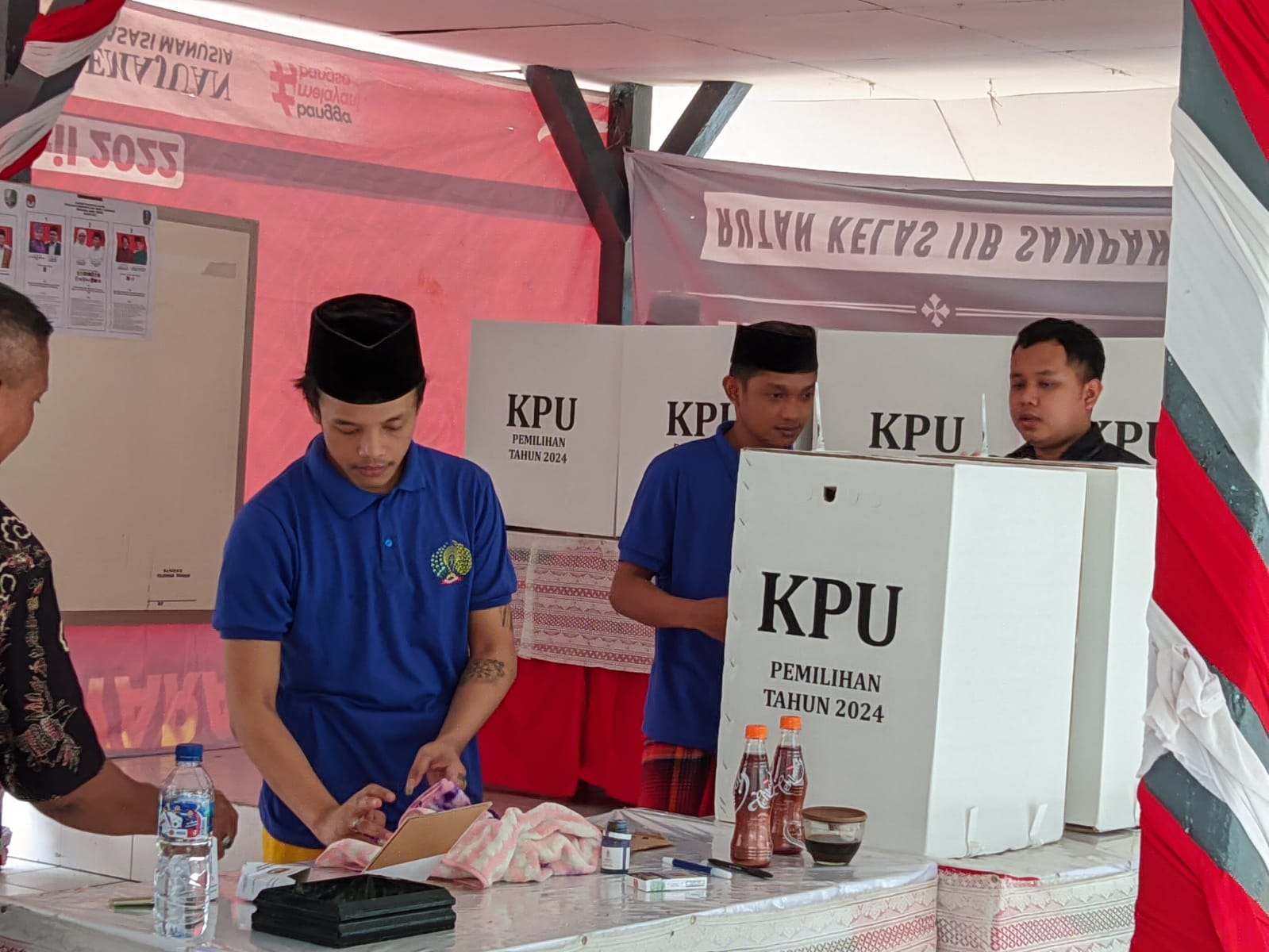 Ratusan Warga Binaan Rutan Kelas IIB Sampang Antusias Nyoblos di Pilkada 2024