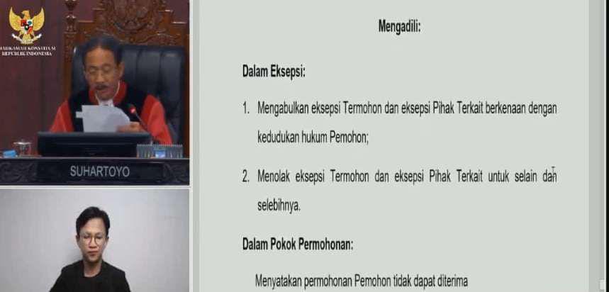 MK Resmi Tolak Gugatan Berbakti di Pilkada Pamekasan