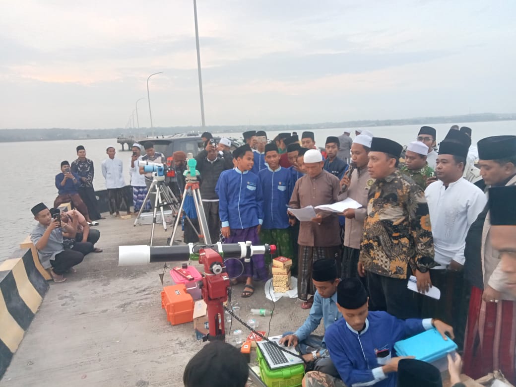 Lembaga Falakiyah PCNU Sampang Lakukan Rukyatul Hilal Awal Syawal 1446 Sore Ini