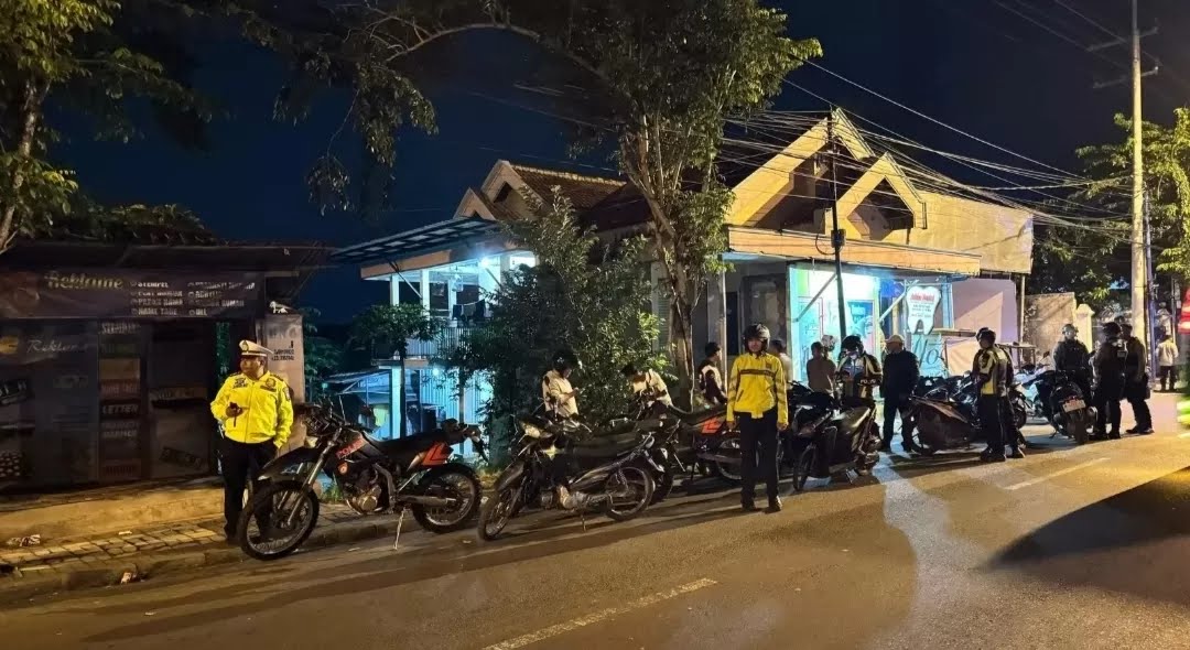 Patroli Balap Liar, Polres Pamekasan Amankan Puluhan Motor