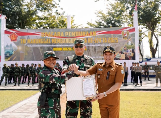 Buka TMMD ke-124, Bupati Slamet Junaidi: Ini Bukti Nyata Sinergi TNI dan Pemerintah Daerah