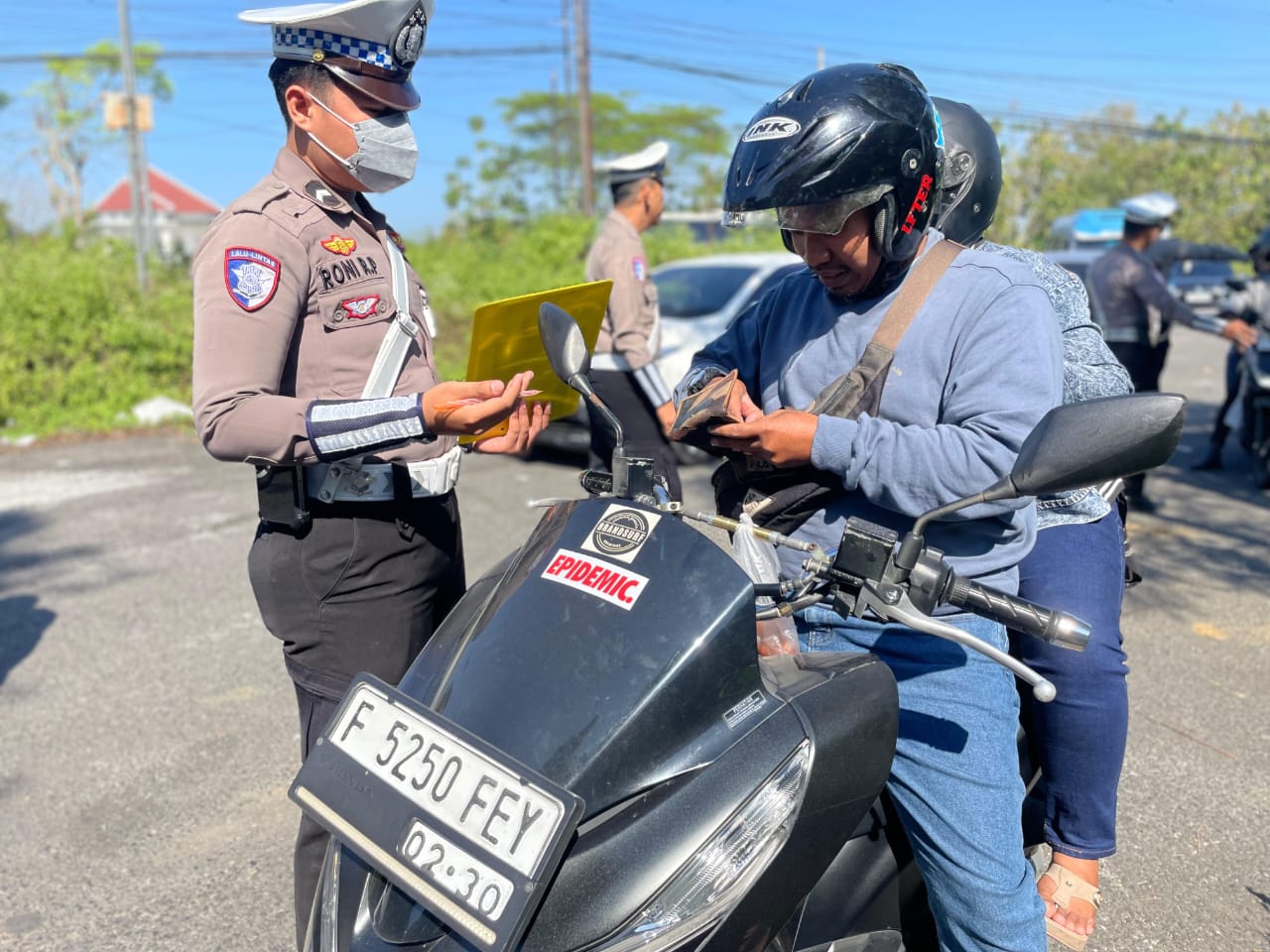Operasi Gabungan, 102 Kendaraan di Sampang Ditilang