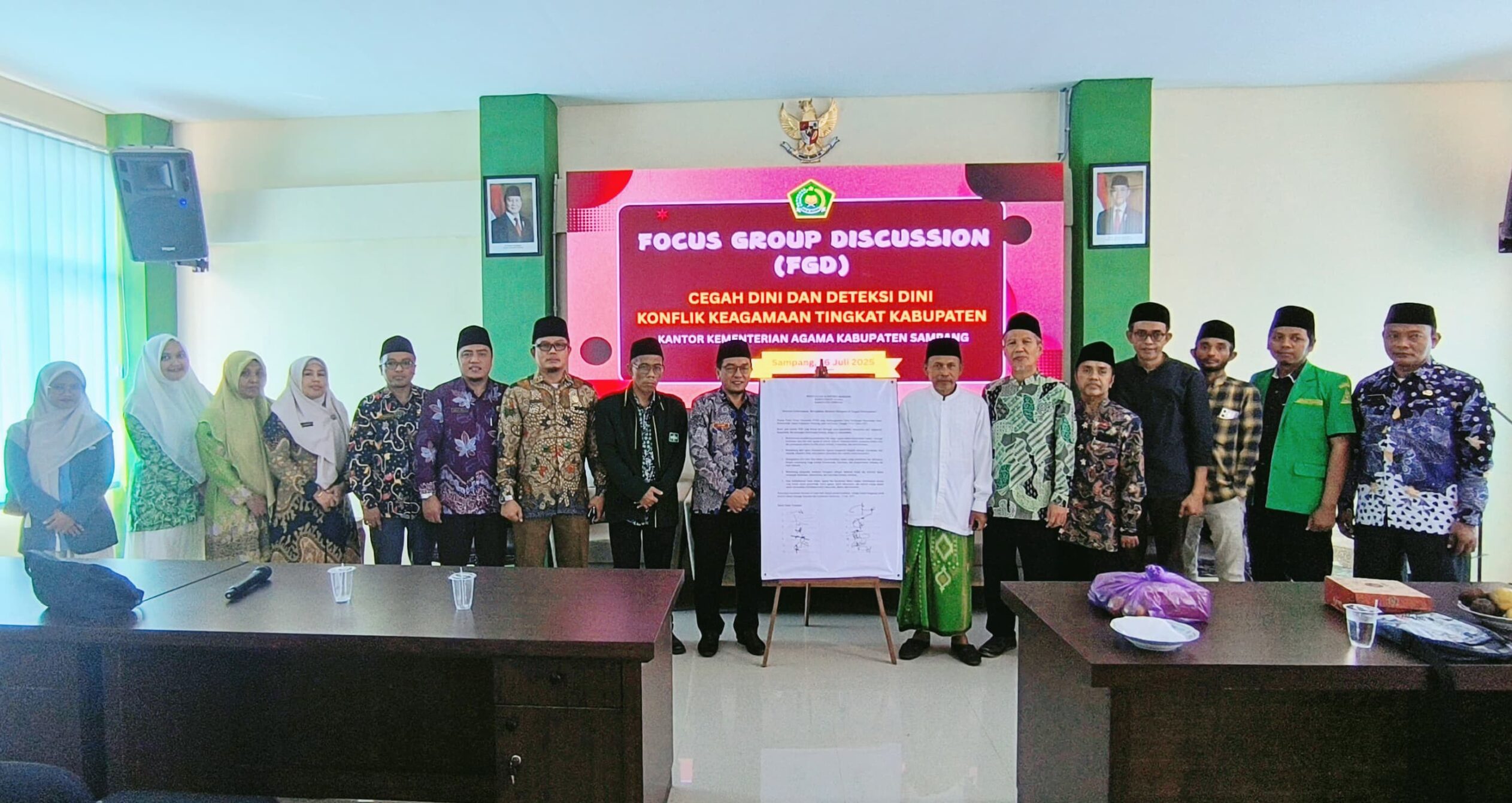 Kemenag Sampang Gelar FGD, Cegah Dini Konflik Berlatar Agama