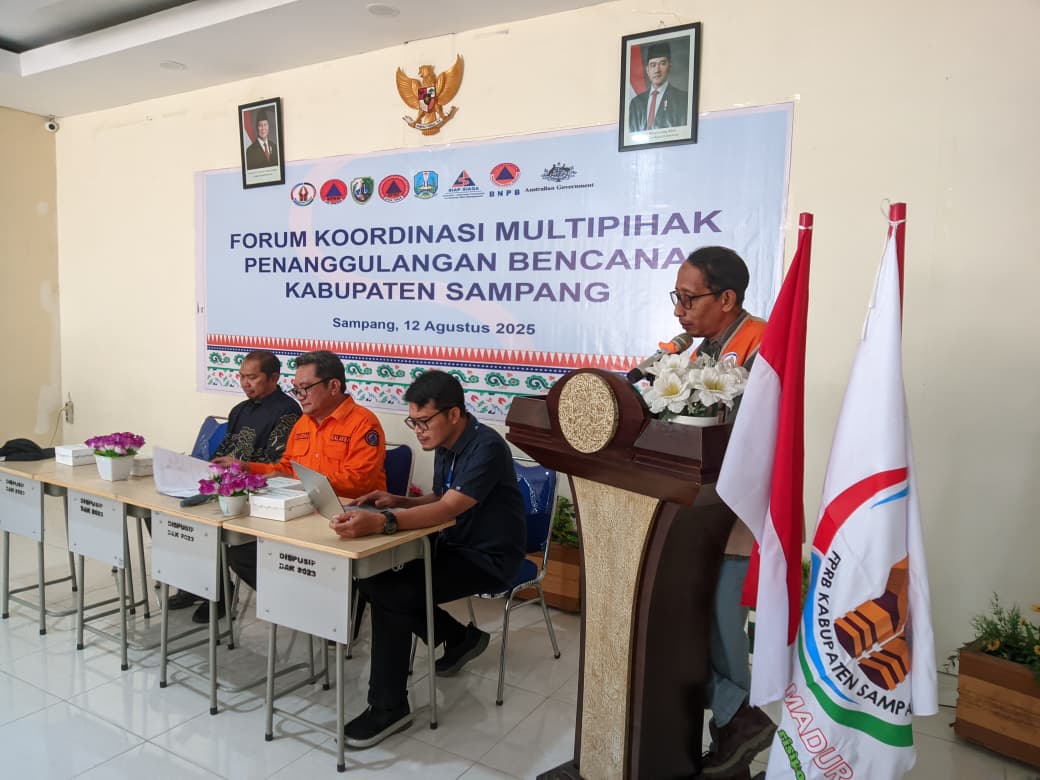 Ketua FPRB Sampang: 100 Lebih Media Adalah Kekuatan Besar untuk Kesiapsiagaan Bencana
