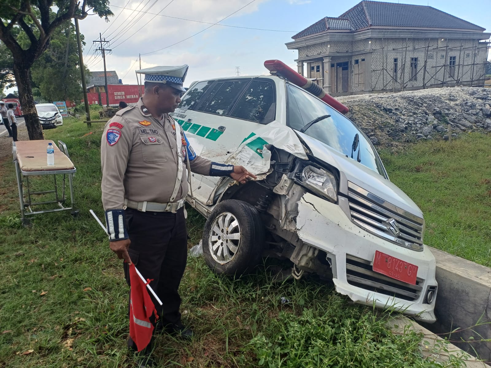 Kecelakaan Beruntun Libatkan Ambulans di Bangkalan, 1 Orang Meninggal Dunia