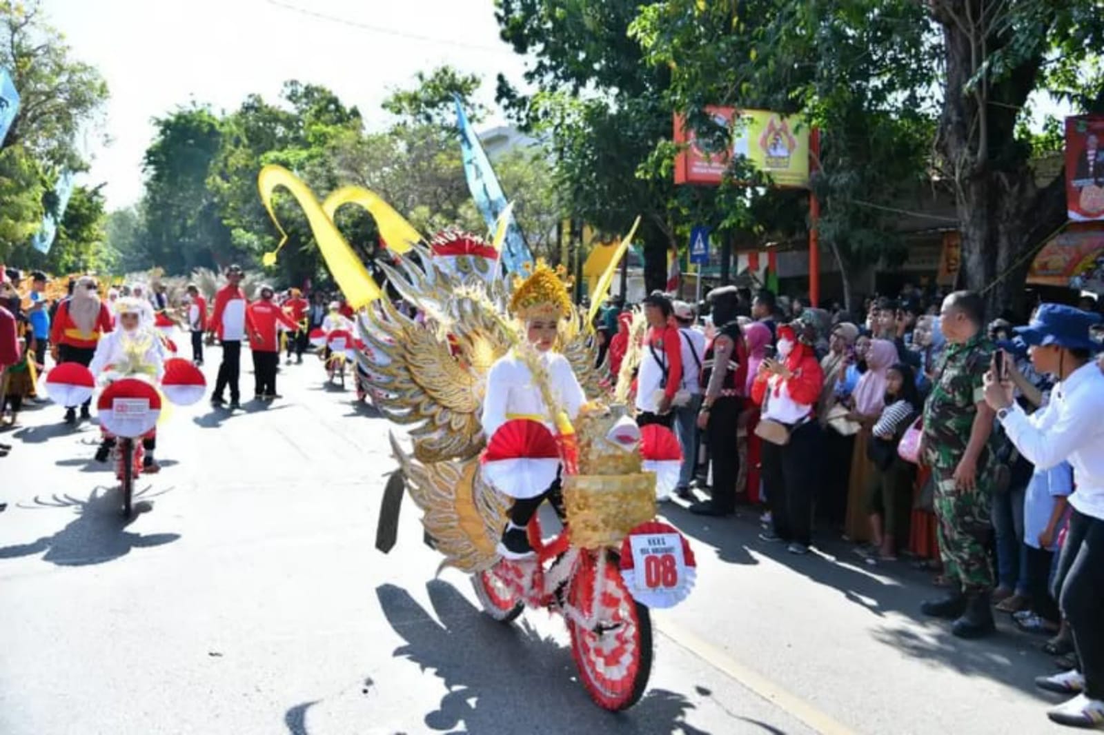Semarak HUT ke-80 RI, Pemkab Sumenep Gelar Festival Sepeda Hias