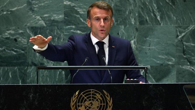 Presiden Prancis Emmanuel Macron Resmi Akui Palestina
