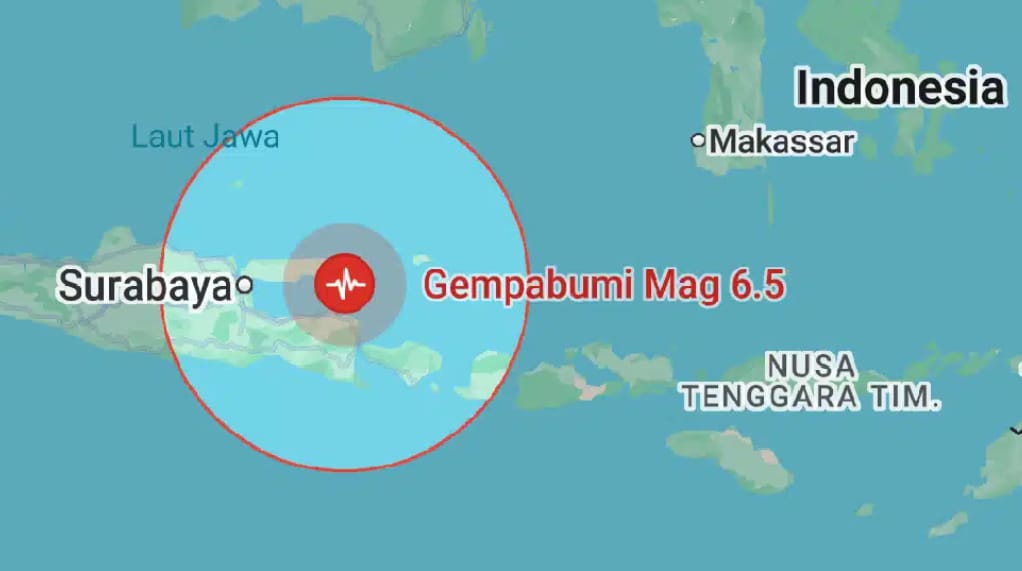 Gempa Magnitudo 6,5 Guncang Sumenep Madura