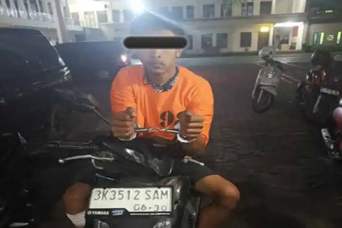 Terduga Pelaku Pencurian Sepeda Motor Diamankan Warga dan Polisi di Jambur Merek