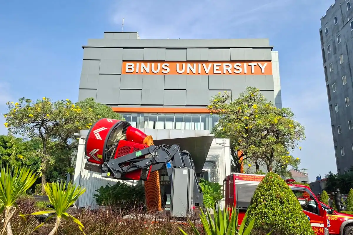 Kebakaran di Binus Kemanggisan Jakarta Barat, Asap Tebal Sempat Kepung Area Kampus