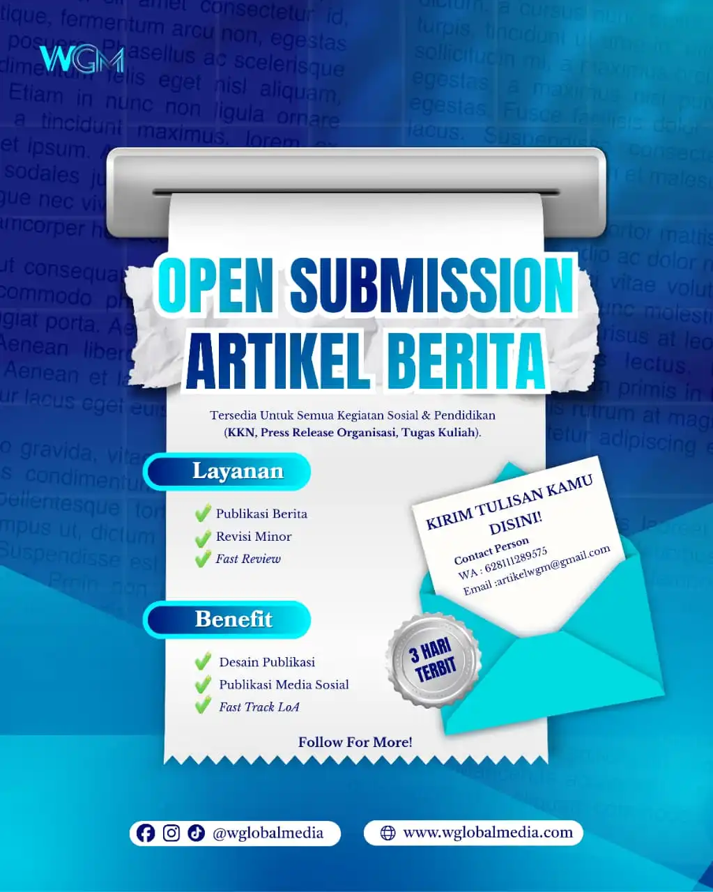Cara Kirim Artikel ke W Global Media