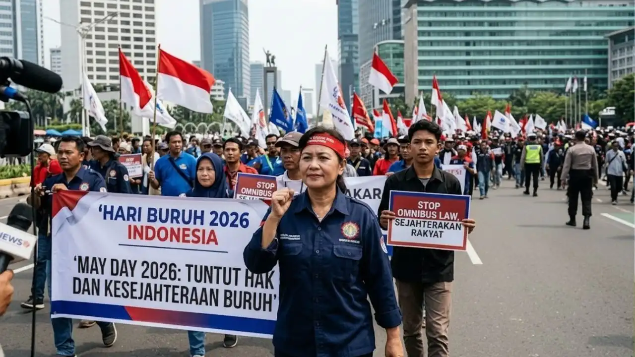 Titik Kumpul Demo Hari Buruh Internasional 2026 di Jakarta dan Daftar Tuntutannya