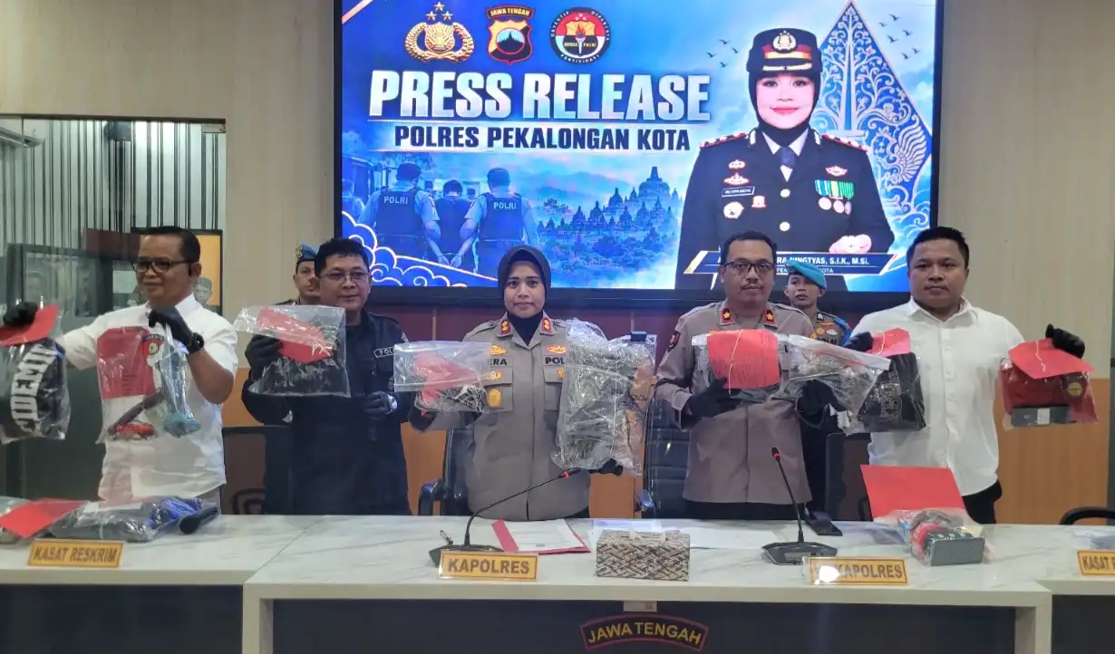 Polres Pekalongan Kota Ringkus 11 Tersangka Narkoba dan Ungkap Tiga Kasus Pidana Menonjol