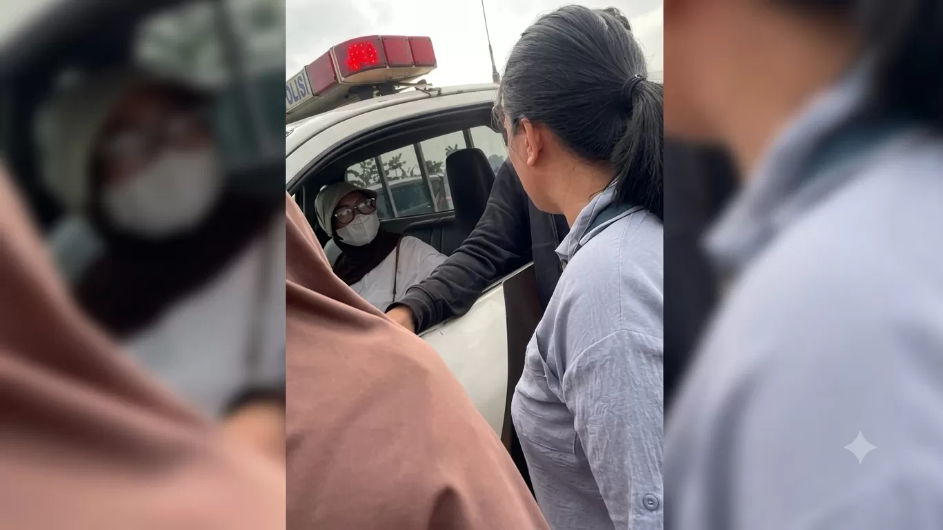 Pedagang UMKM di CFD Harapan Indah Bekasi Amankan Perempuan Terduga Pengguna QRIS Palsu