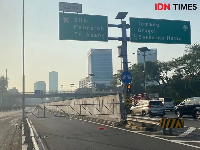 Usai Demo, Lalu Lintas Slipi-Petamburan Kembali Normal
