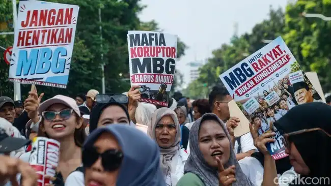 Diduga Copet Diamankan Saat Aksi Dukung Program MBG di Patung Kuda