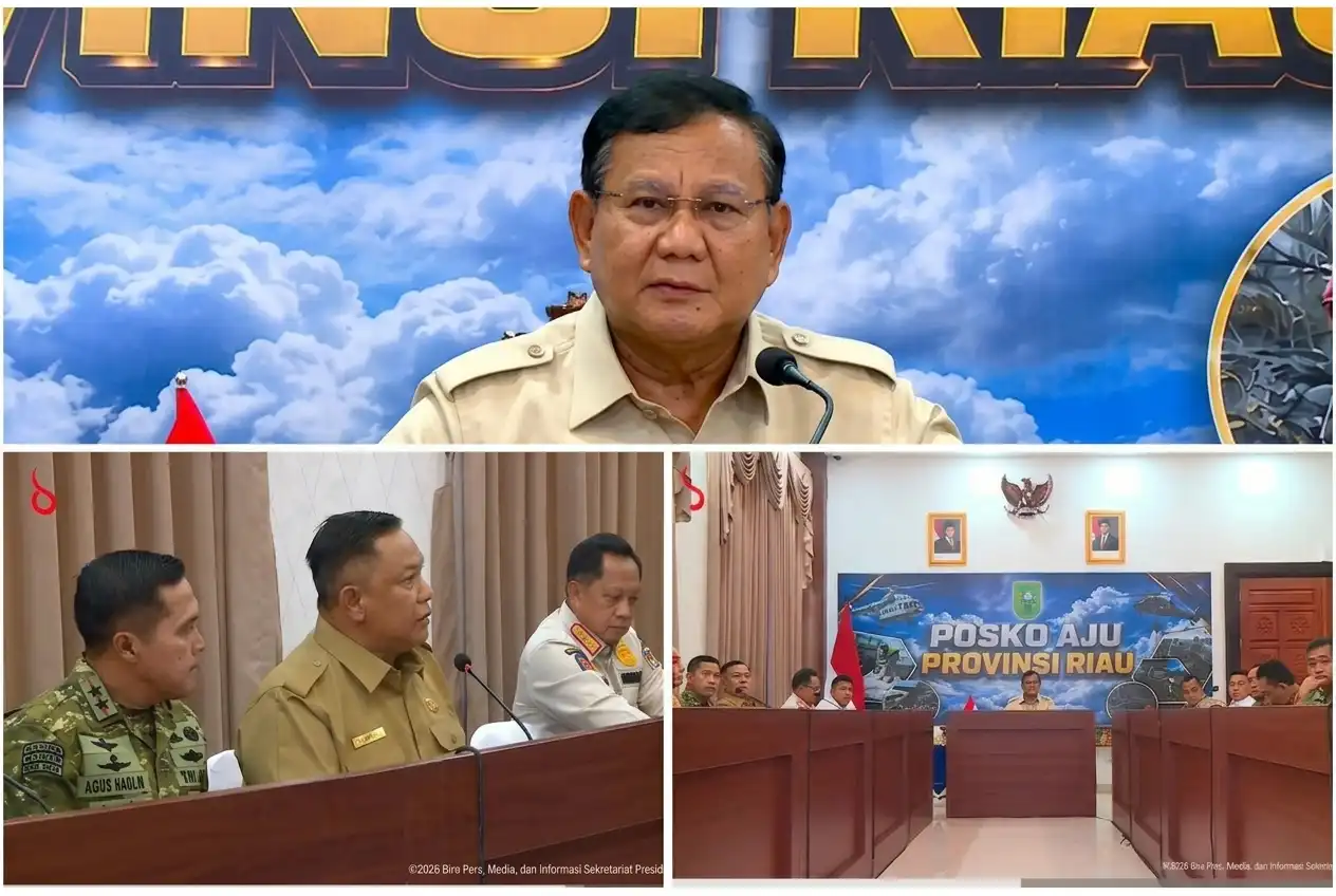 Tiba di Pekanbaru Disambut Asap, Prabowo Ancam Bawa Pelaku "Modus Mancing" ke Jakarta!