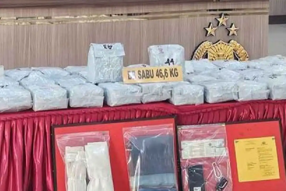 Polres Langsa Gagalkan Peredaran 46,6 Kg Sabu Jaringan Malaysia, Kurir Terancam Hukuman Mati