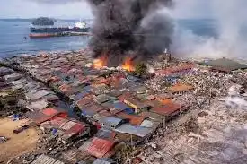 1000 Rumah Apung di Sadakan Hangus Terbakar, Kemlu RI Prioritaskan Keselamatan WNI 