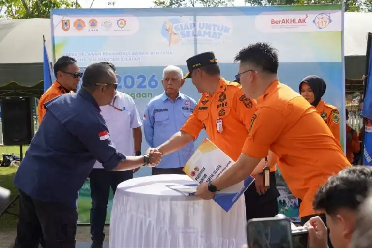 Perkuat Kesiapsiagaan, BPBD Kalsel Gelar Desk Relawan HKB 2026