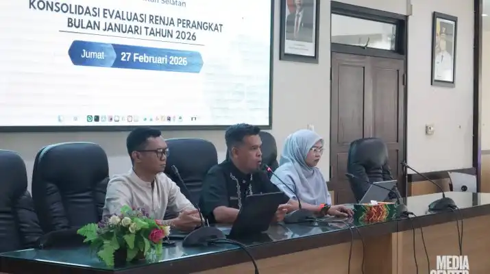 Bappeda Kalsel Gelar Konsolidasi Evaluasi Renja Januari 2026 dan Sosialisasi SIPD e-Dalev, Tindak Lanjut Hasil Entry Meeting BPK RI