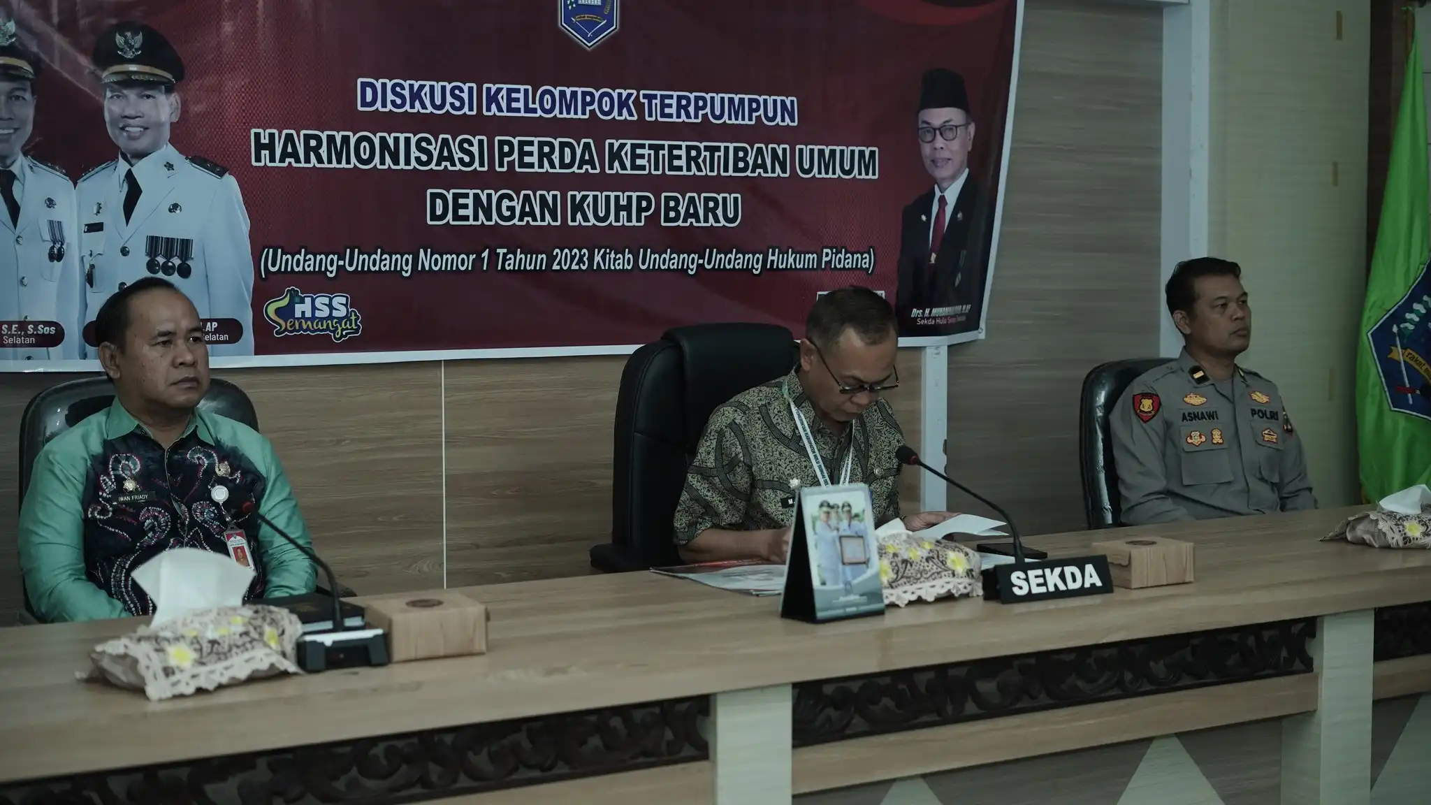 Harmonisasi Perda Ketertiban Umum dengan KUHP Baru Dibahas dalam FGD di HSS