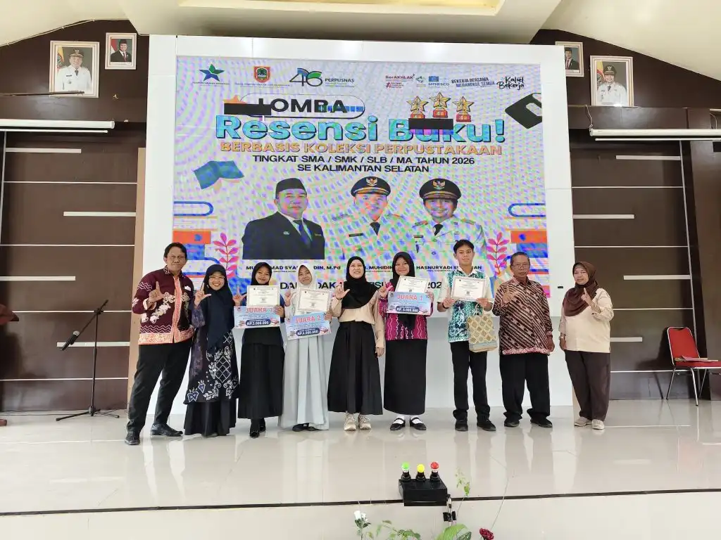 Nayla dari SMAN 5 Banjarbaru Sabet Juara Resensi Buku Kalsel 2026, Sisihkan Puluhan Peserta