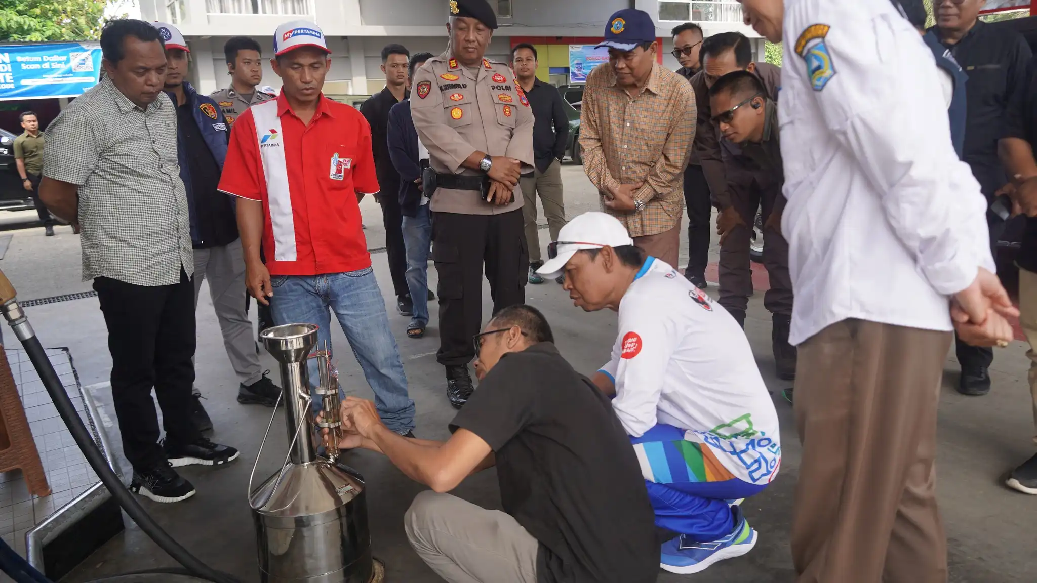 Pastikan Stok BBM Bersubsidi Aman, Bupati HSS dan Forkopimda Sidak Sejumlah SPBU di HSS