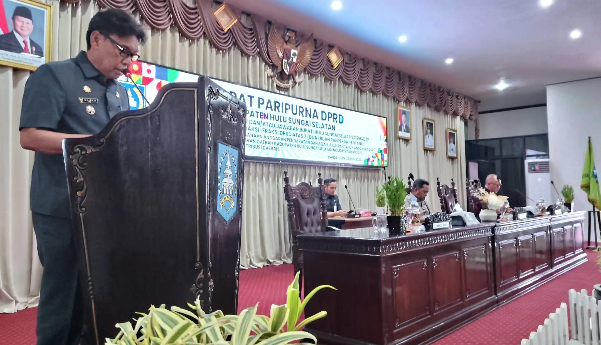 DPRD HSS Dengarkan Jawaban Eksekutif atas Dua Ranperda, Pemkab Soroti Pengelolaan PAD hingga SiLPA