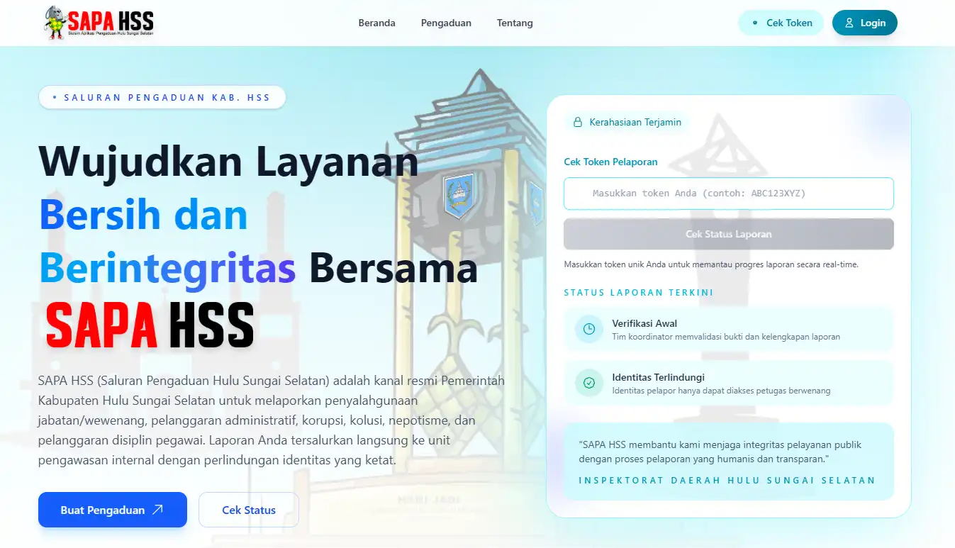 SAPA HSS Resmi Hadir, Warga Bisa Lapor Dugaan Pelanggaran Lewat Satu Kanal