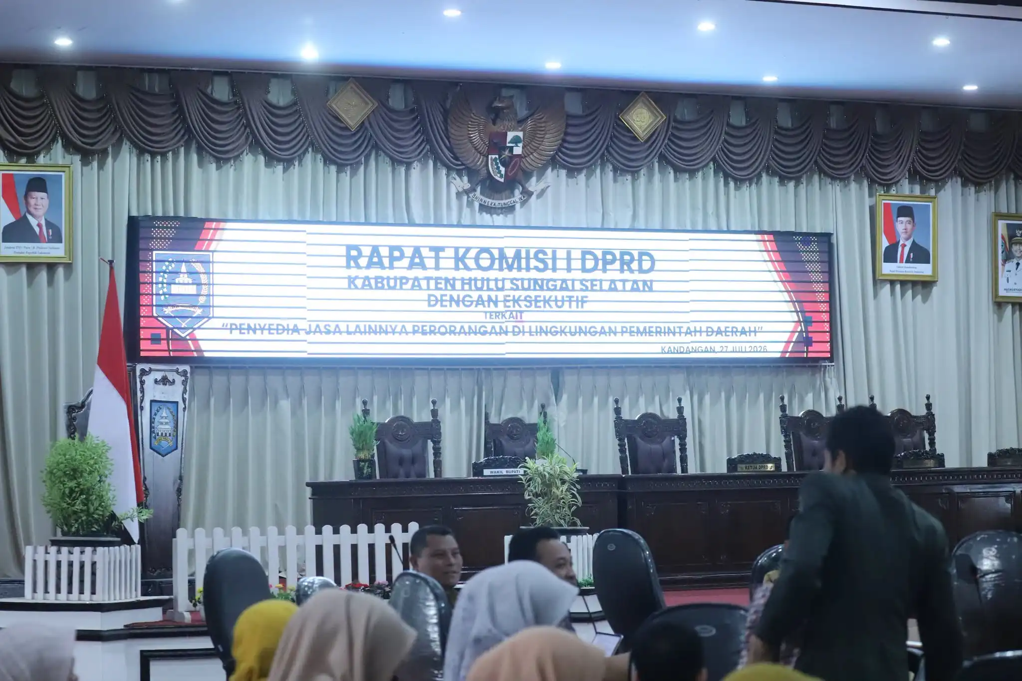Rapat Komisi I DPRD Bahas Kebijakan PJLP HSS, Pemkab Perkuat Tata Kelola yang Transparan dan Akuntabel