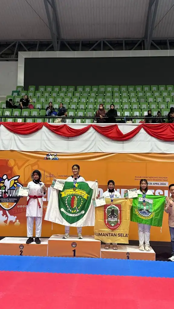 Taekwondo Kalsel Bawa Pulang 6 Medali dari Kejurnas 2026, Atlet SPOBDA Ikut Sumbang Perunggu