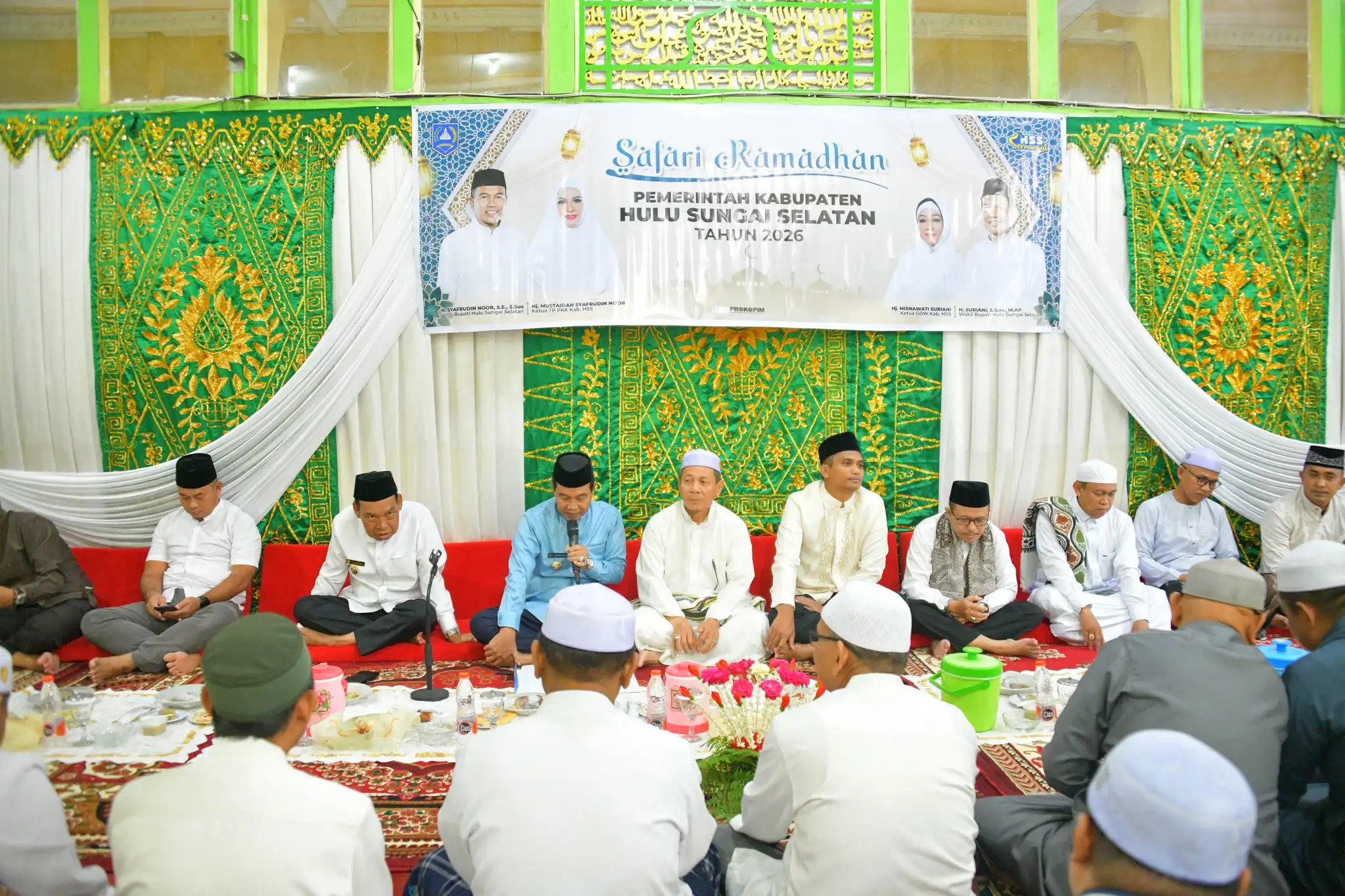 Safari Ramadhan Pemkab HSS Berlanjut di Padang Batung, Bupati Ajak Perbanyak Amal