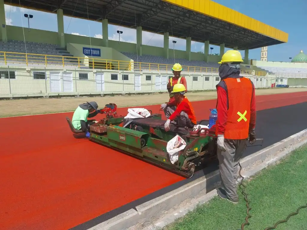 Stadion 17 Mei Bersolek, Lintasan Atletik Ditarget Rampung Juni