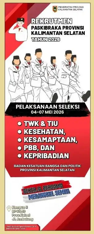 90 Peserta Ikuti Seleksi Paskibraka Kalsel 2026, Digelar Berjenjang dan Transparan