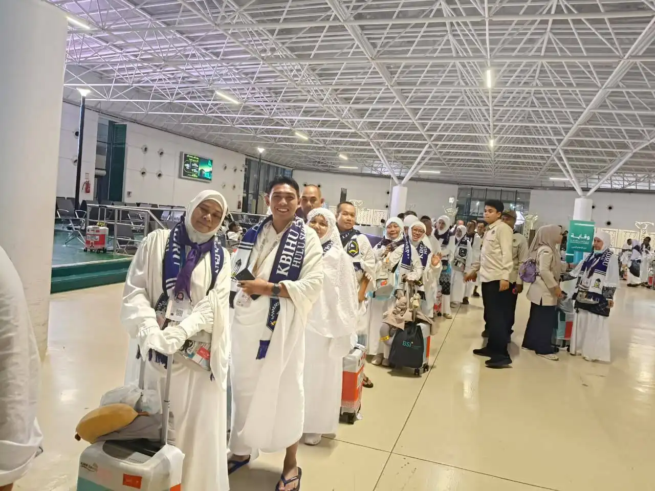 JCH HSS Kloter 12 Tiba Selamat di Jeddah, Langsung Diingatkan Patuhi Arahan Petugas