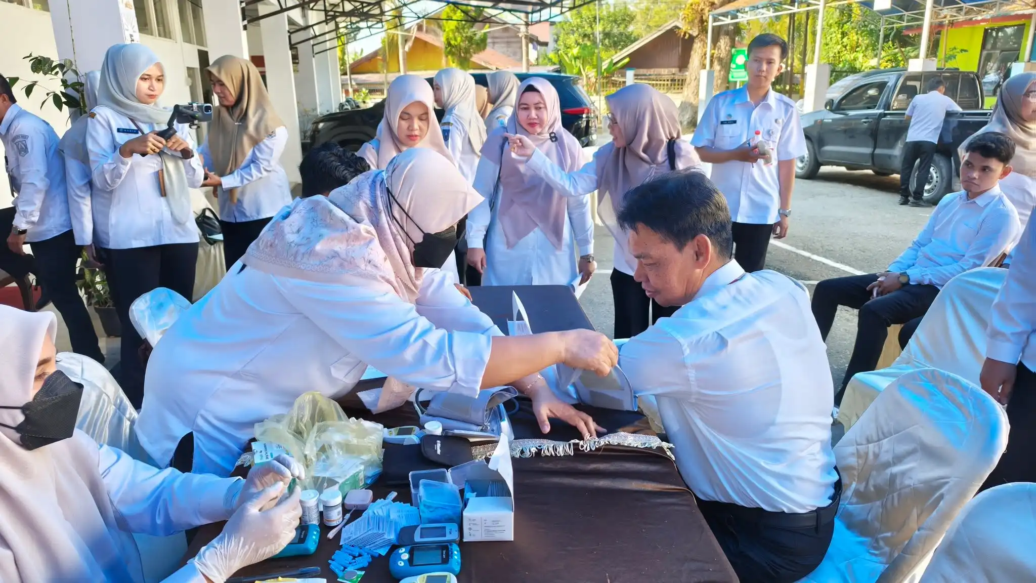 ASN Pemkab HSS Jalani Cek Kesehatan Gratis, Wabup dan Sekda Ikut Skrining