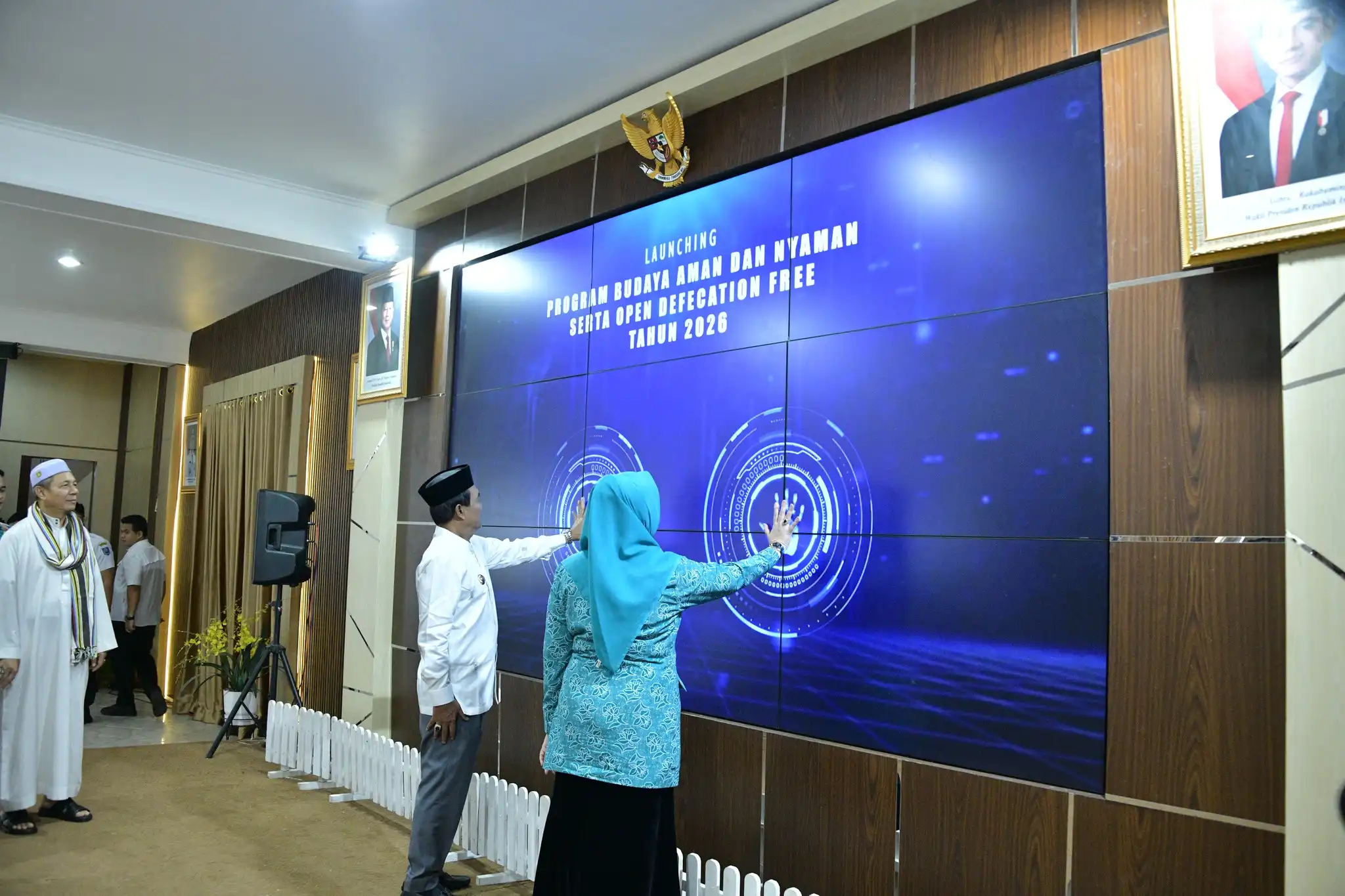 Bupati HSS Launching Program Sekolah Aman dan Desa ODF untuk Perkuat Kabupaten Layak Anak